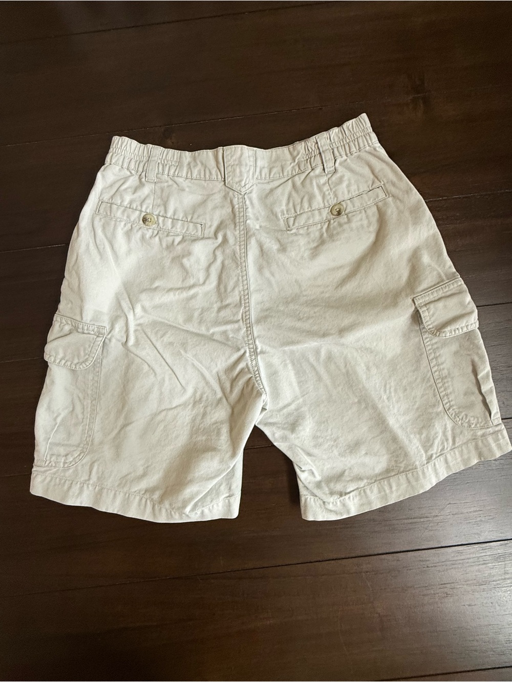 Columbia Women’s Elkhorn Cargo Shorts Size 6 Tan Beige Cotton Utility Hiking - Picture 2 of 8